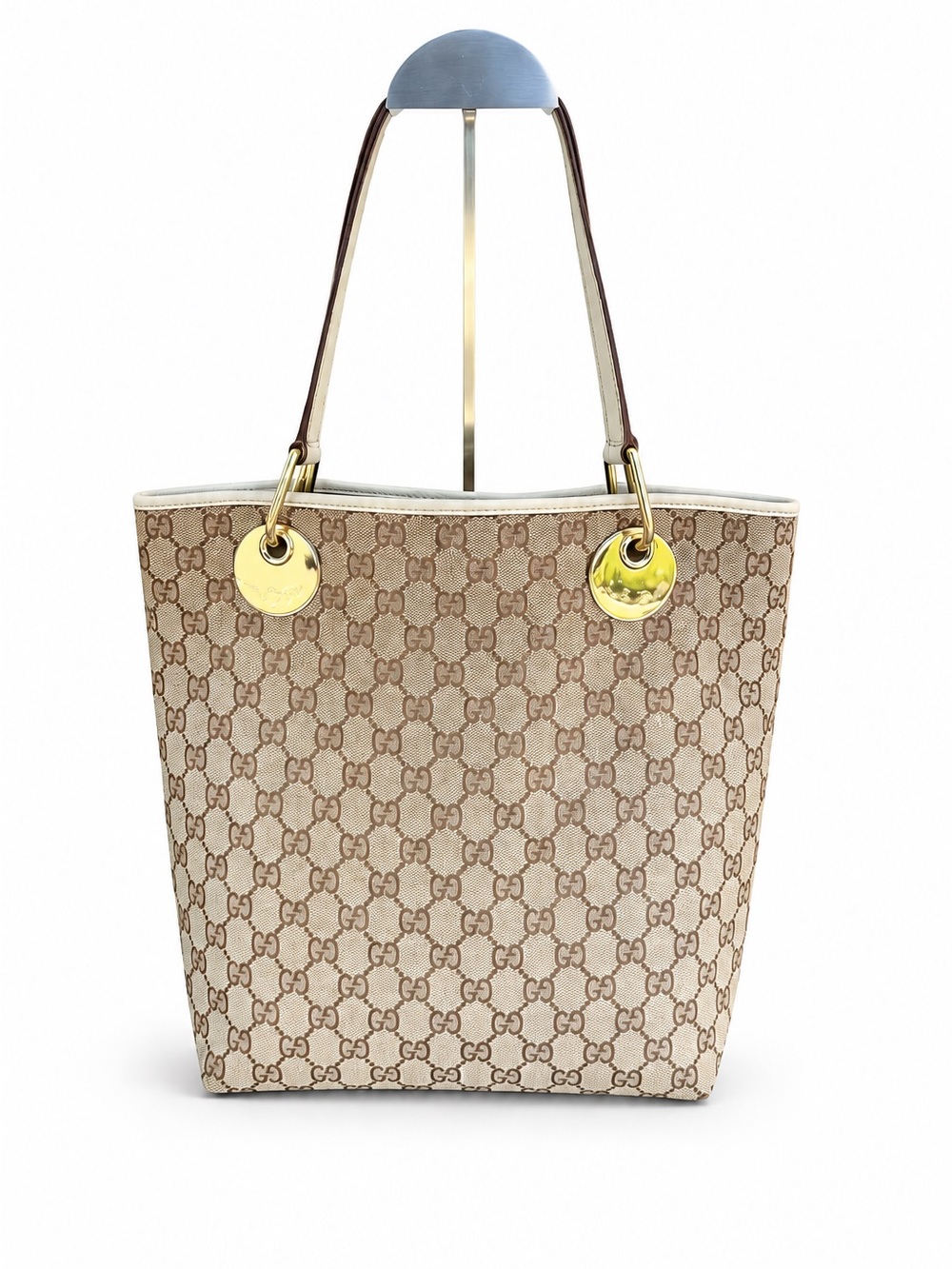 Gucci GG Monogram Tote Bag | Made in Italy | Gold Hardware|COA Inluded| - Picture 6 of 13